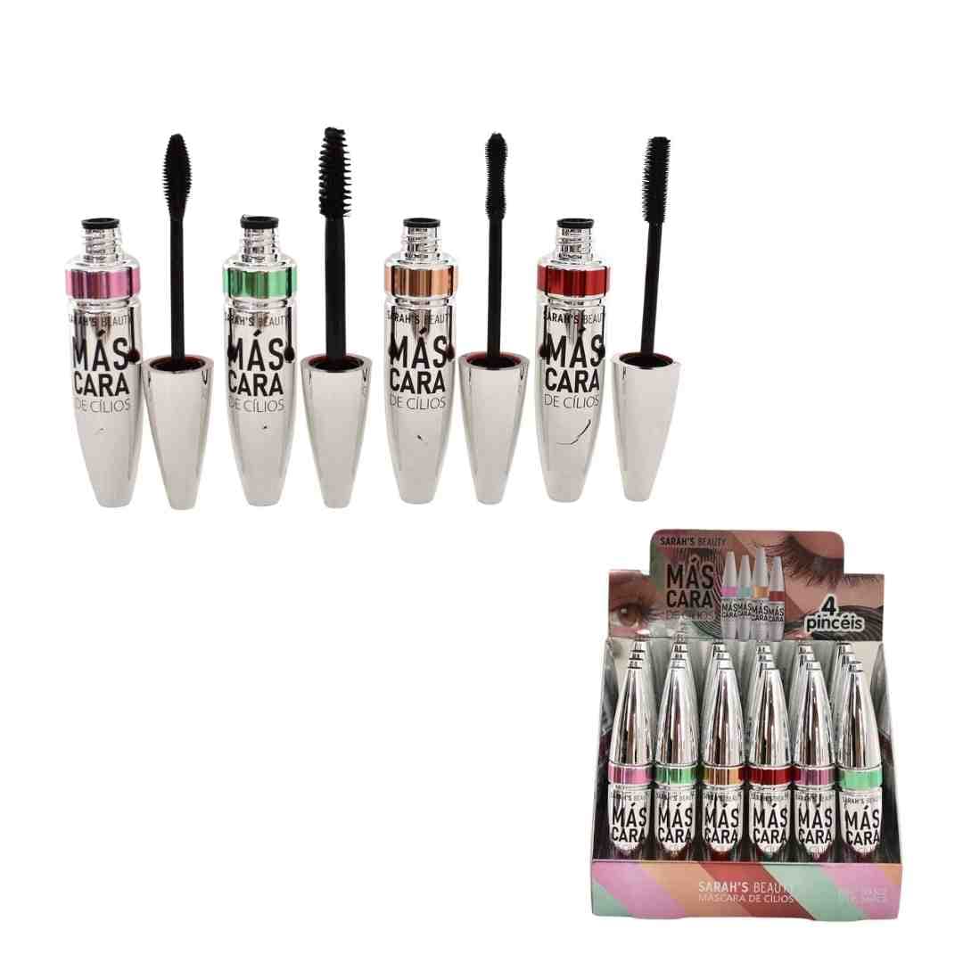 S8302 MASCARA DE CILIOS CX/24 SARAHS BEAUTY