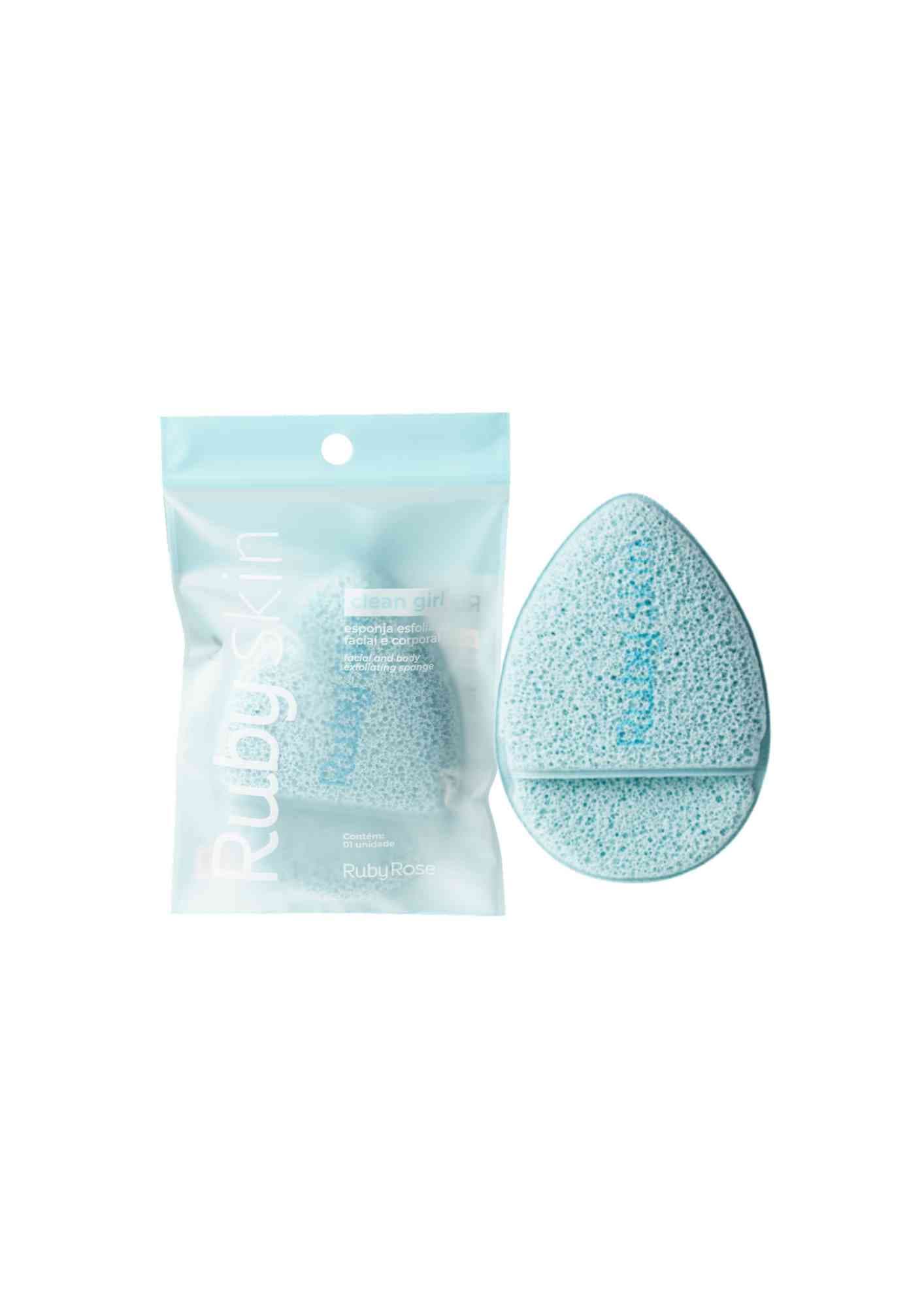 HB A7000-1 ESPONJA CLEAN PUFF SKIN AZUL RUBY ROSE PC/12