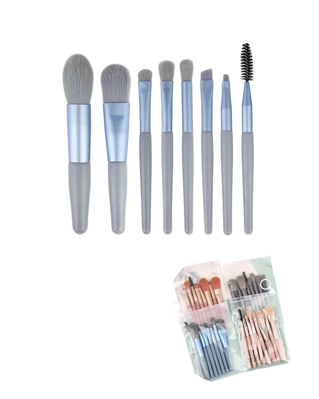 DF101-PC114 KIT PARA MAQUIAGEM 8 PCS CORES DIVERSAS DAFU