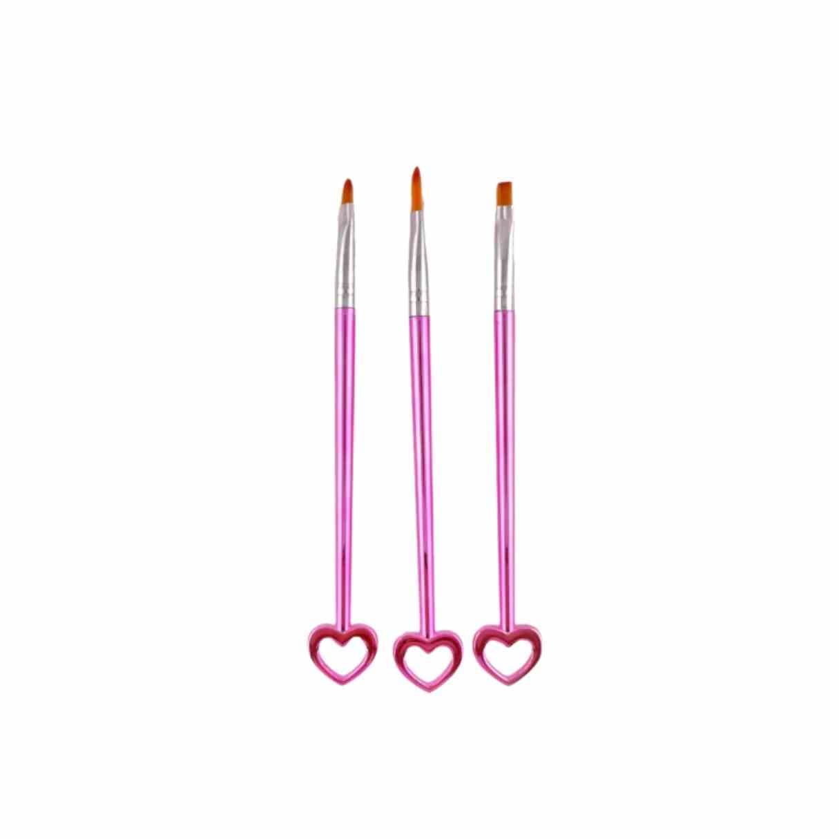 DF12-PU01 PINCEL PARA UNHA, CARTELA COM 3 PCS DAFU