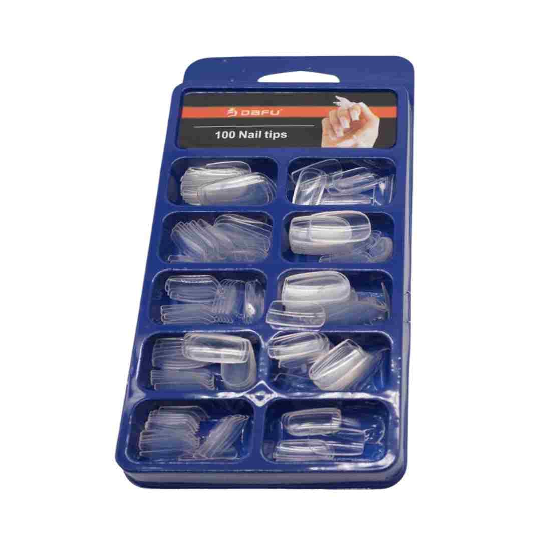 DF105-UP02T UNHA POSTICA CX C/10 TAMANHOS 100 PCS DAFU