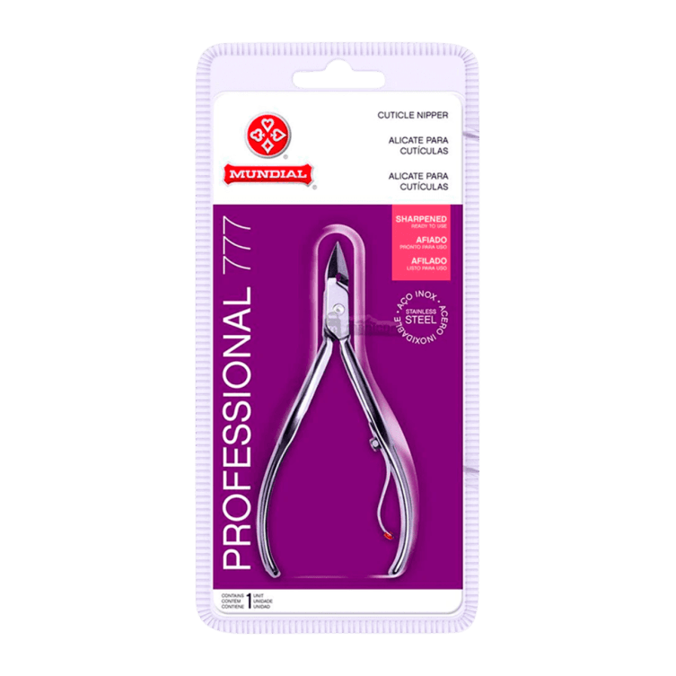 777 ALICATE CUTICULA MUNDIAL PROFESSIONAL INOX 