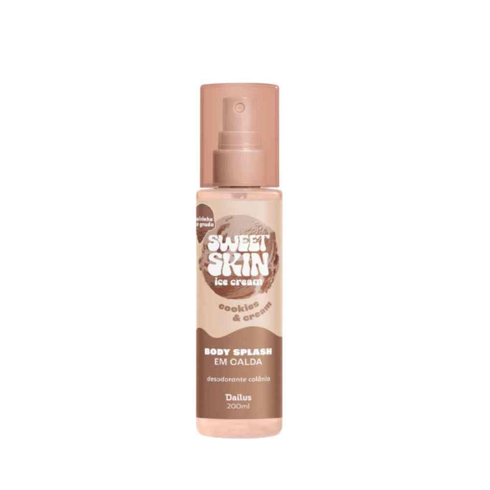 BODY SPLASH EM CALDA COOKIE & CREAM SWEET SKIN DAILUS