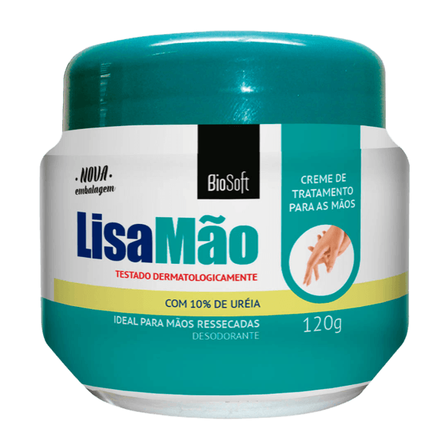 CREME LISA PARA MAOS SUPER HIDRATANTE BIOSOFT 120GR SOFTHAIR