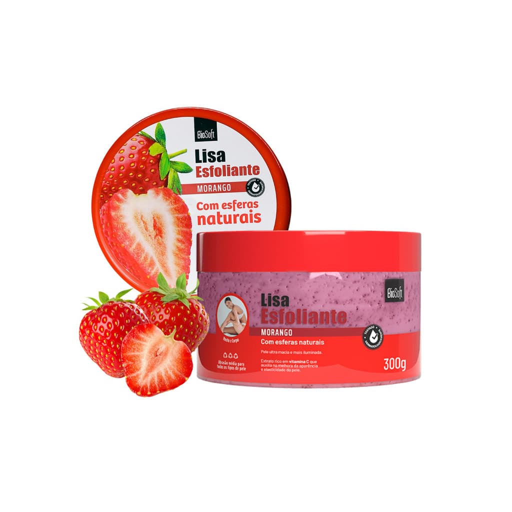 ESFOLIANTE LISA MORANGO BIOSOF 300GR SOFTHAIR