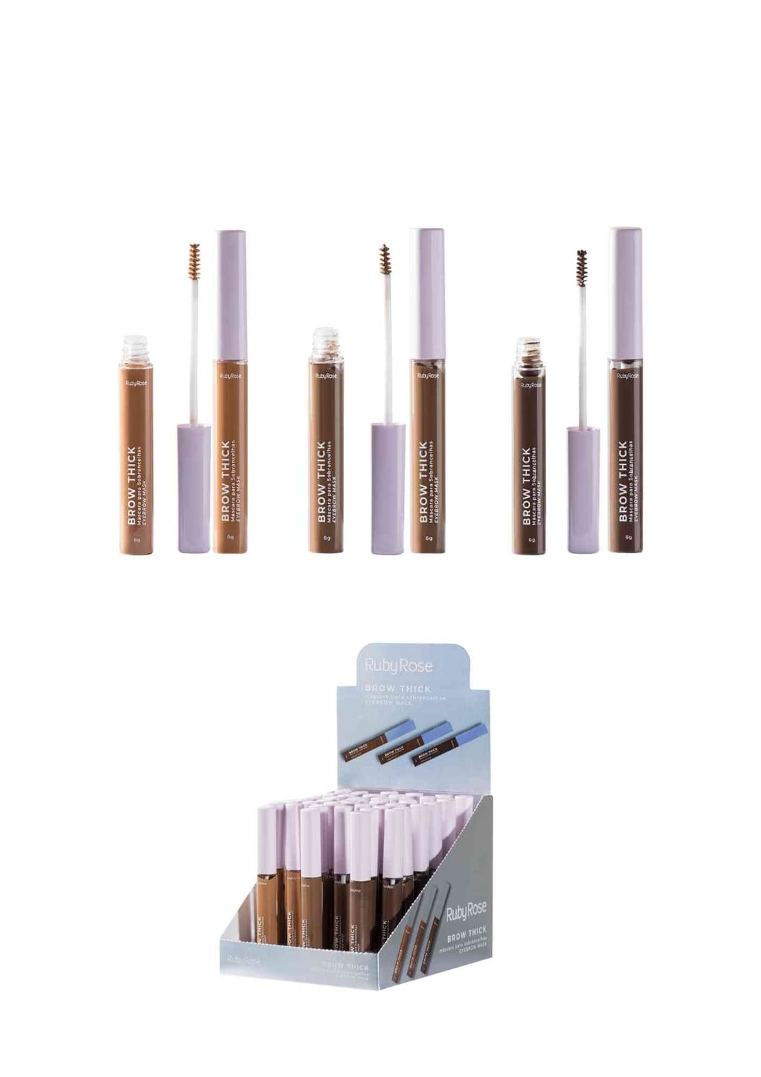 HB F2800 MASCARA SOBRANCELHAS BROW THICK RUBY ROSE CX/36