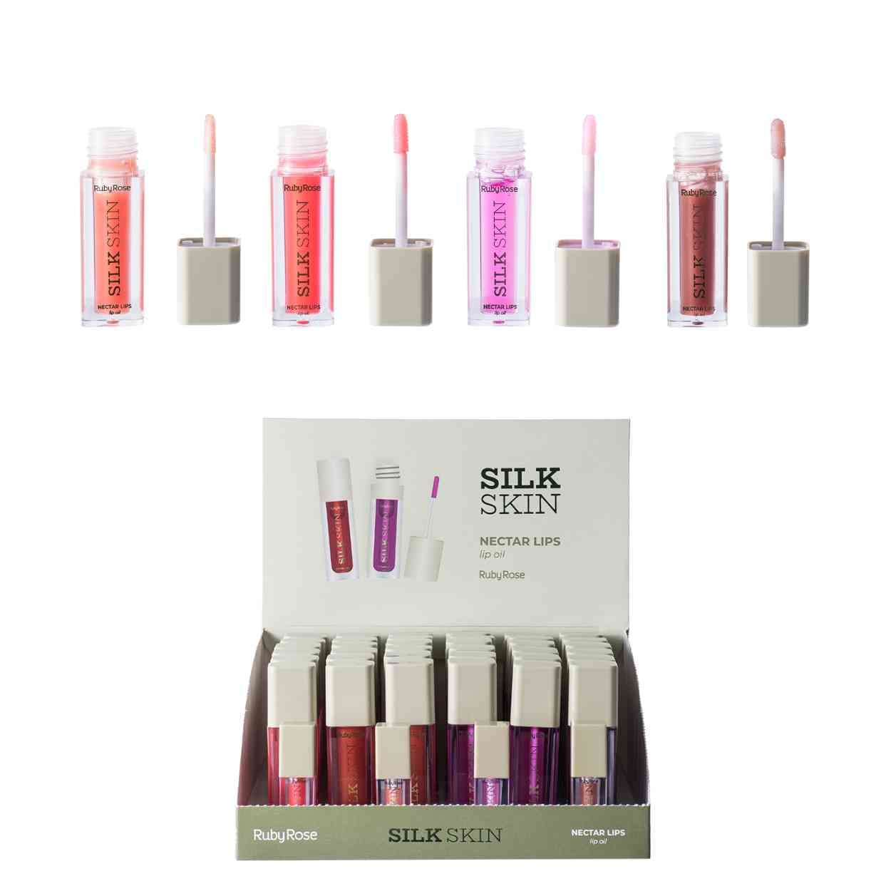HB L6504M LIP OIL SILK SKIN RUBY ROSE CX/36