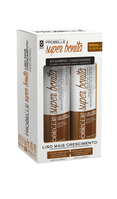 P01864 KIT LISO MAIS CRESCIMENTO SUPER BONITA PROBELLE 500ML