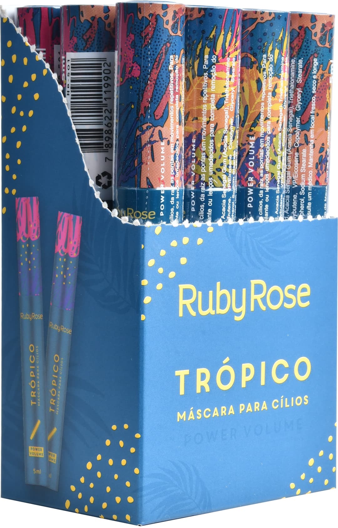 HB 501 TROPIC MASC DE CILIOS POWER VOLUME RUBY ROSE CX/12