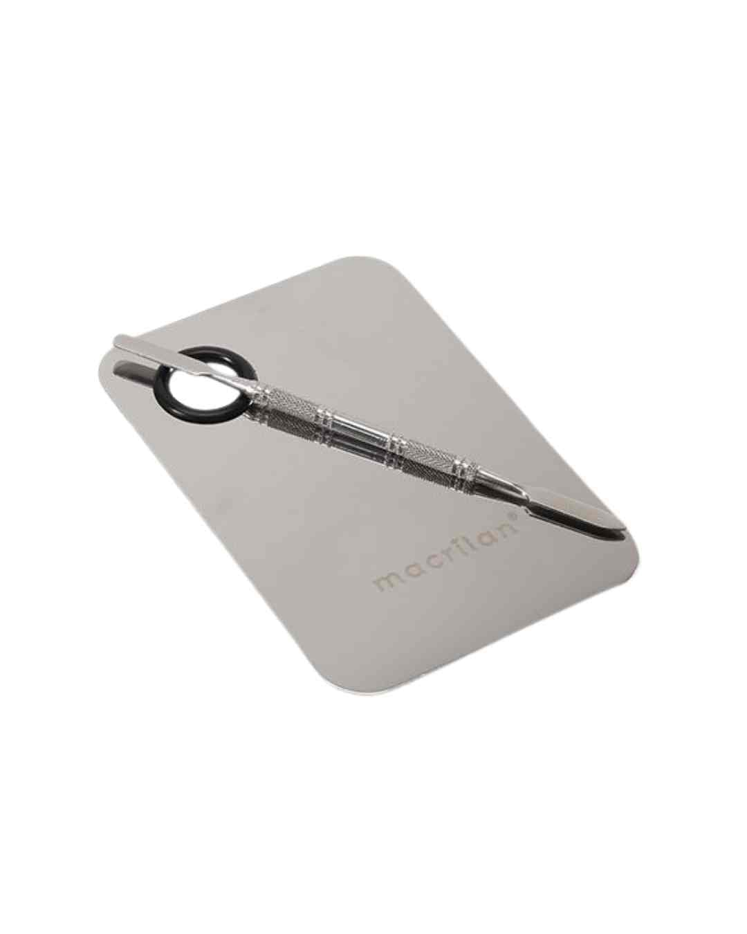 AC-03 PLACA E ESPATULA MACRILAN EM ACO INOX G