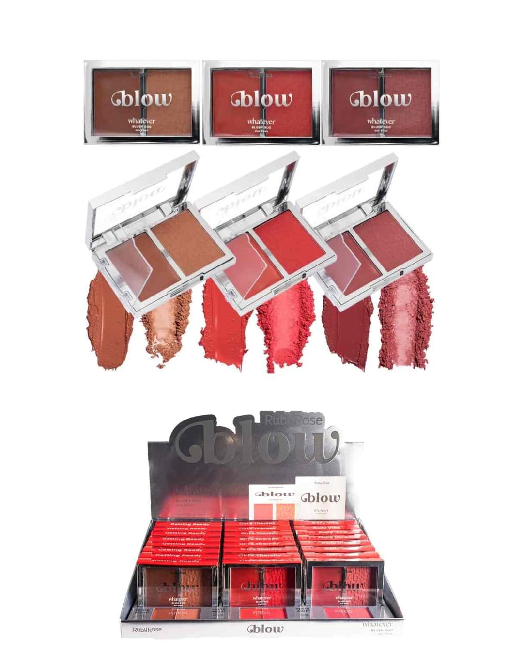 HB M05/G2 BLUSH DUO WHATEVER BLOW RUBY ROSE GETTING READY