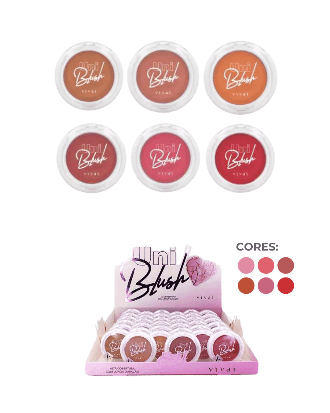 1032.1.1 UNI BLUSH 06 CORES CX/36 VIVAI