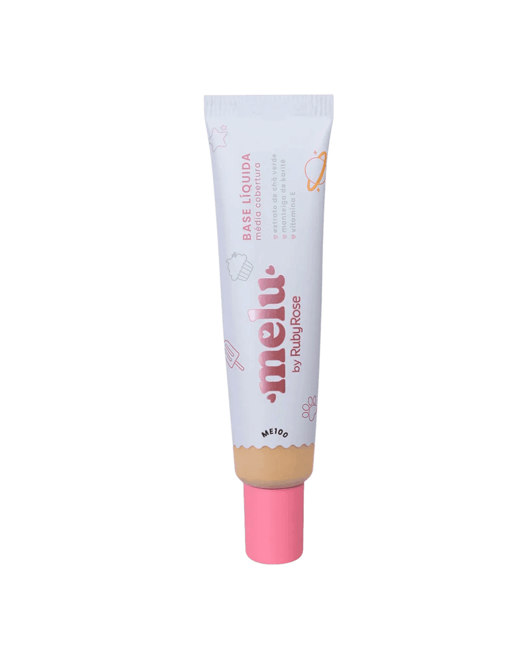 RR-872-S8 BASE LIQUIDA ME100 MELU RUBY ROSE CX/12