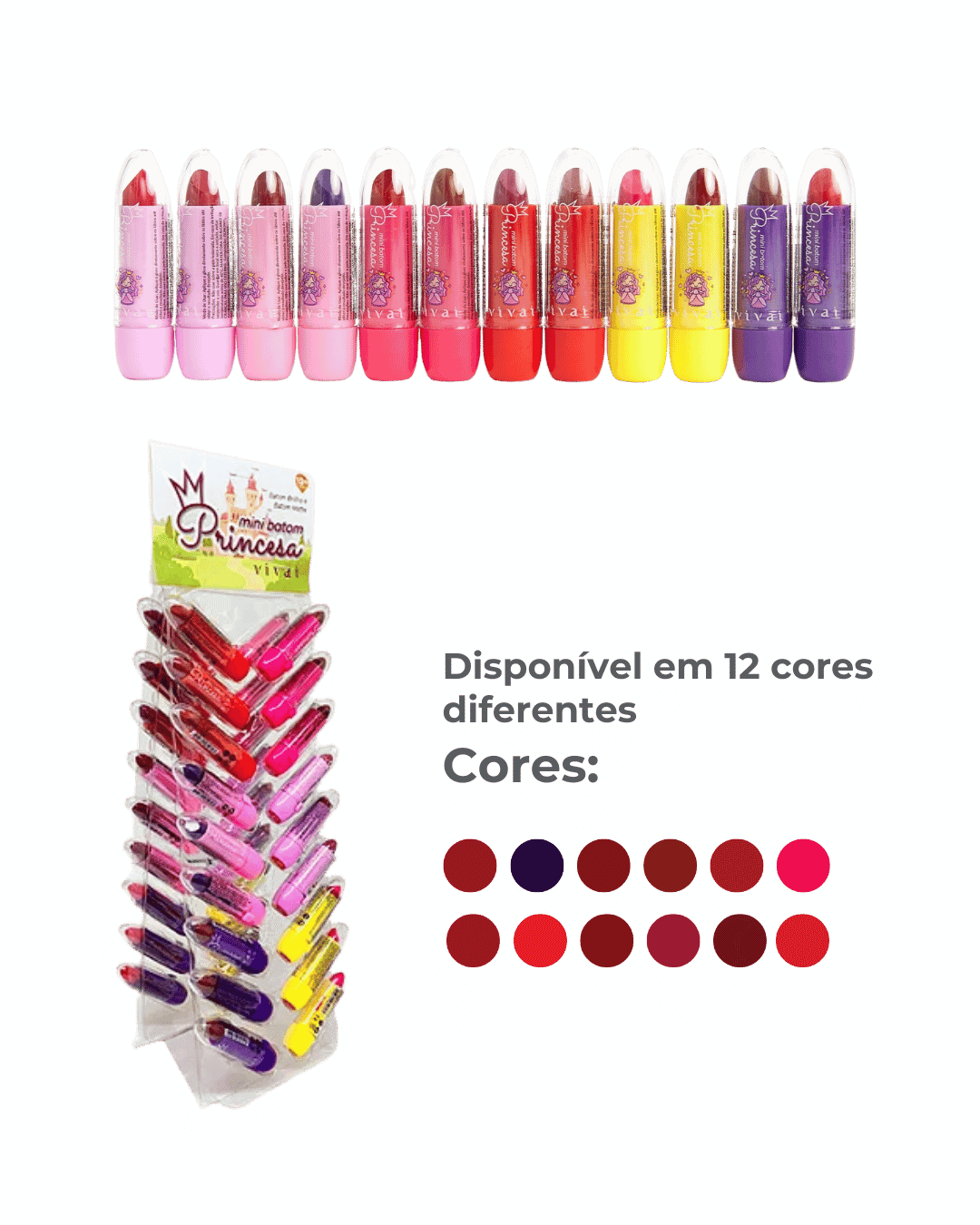 3081.1.1 BATOM BASTAO MATTE MY LITTLE PRINCESS PC/36 VIVAI
