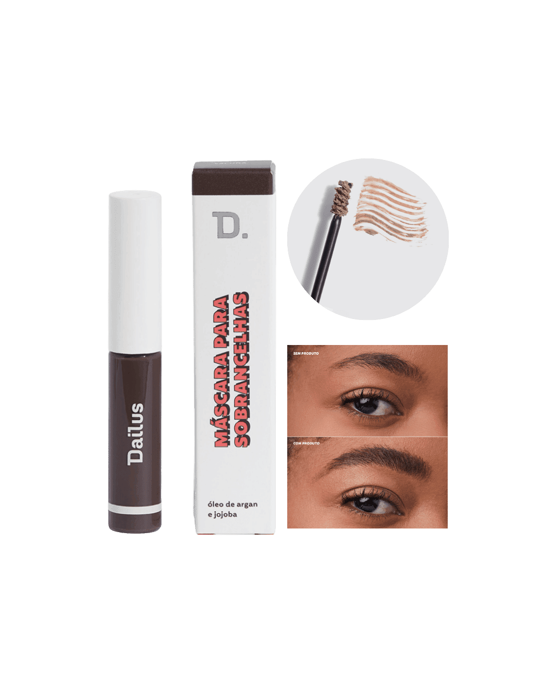 MASCARA DE SOBRANCELHAS DAILUS ESCURA