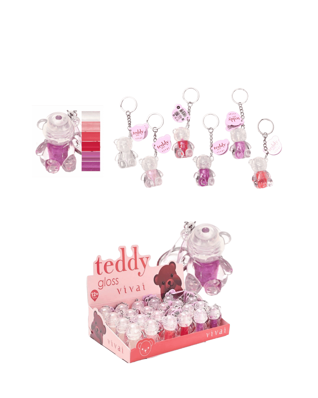 3203.1.1 GLOSS TEDDY CHAVEIRO CX/24 VIVAI