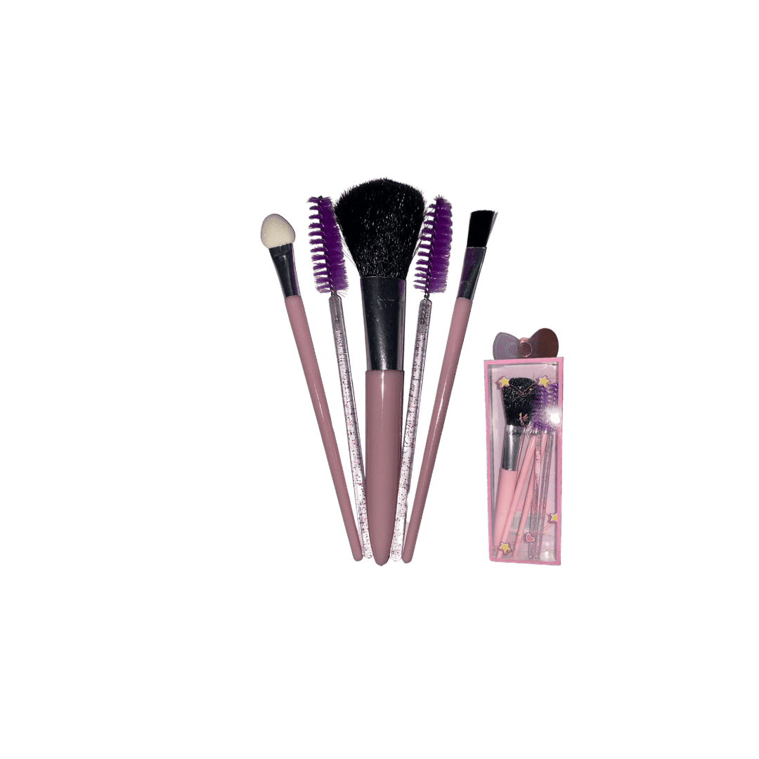 WL361 KIT 3 PINCEIS DE MAQUIAGEM/2 ESCOVAS CILIOS RUBY ANJO