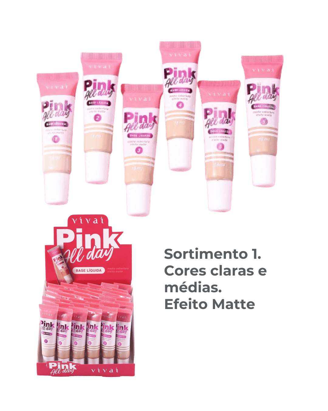 1104.1.1 BASE PINK ALL DAY 1 A 6 CX/36 VIVAI