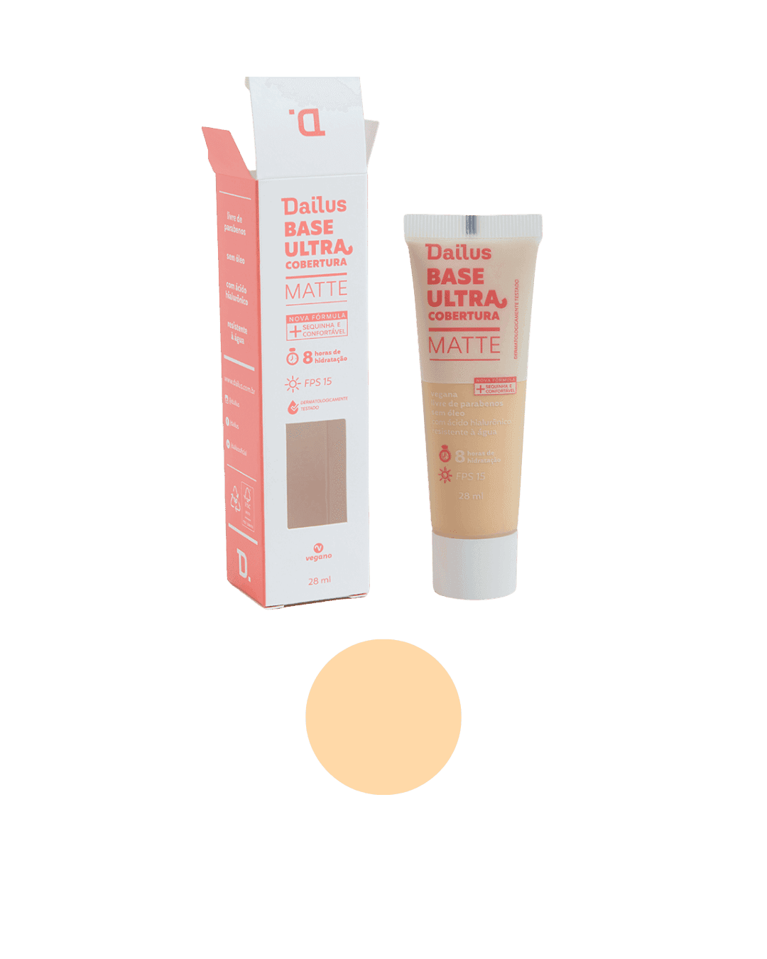 BASE LIQUIDA DAILUS COVER FIX D2 CLARO