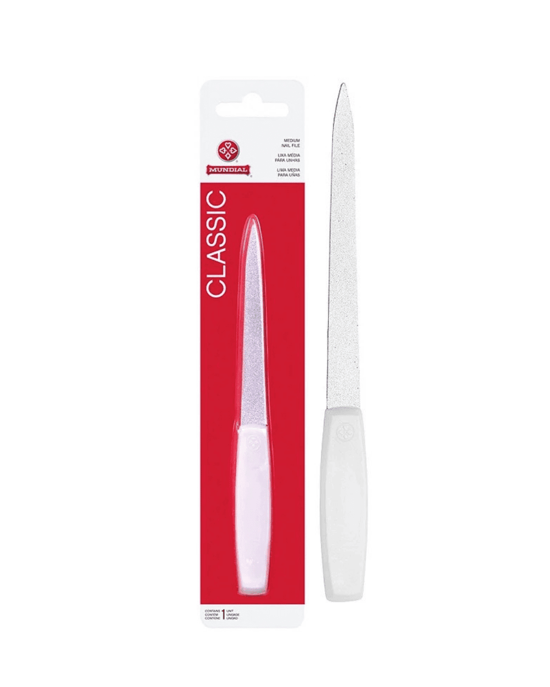 L1196-6G LIXA MUNDIAL MEDIA PARA UNHAS CLASSIC 16CM