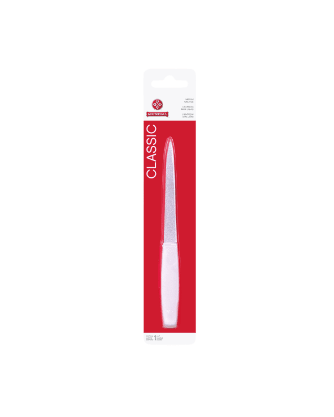 L1196-6BP LIXA MUNDIAL MEDIA PARA UNHAS CLASSIC 16CM 