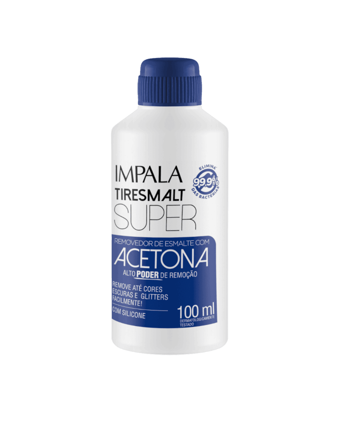 REMOVEDOR ESMALTE IMPALA C/ACETONA TIRESMALT SUPER 100ML