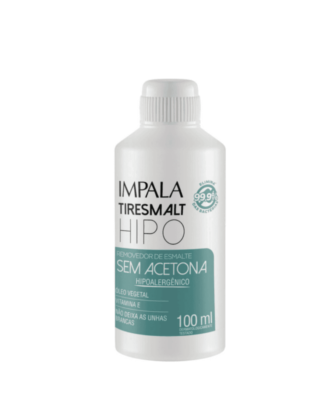 REMOVEDOR ESMALTE IMPALA HIPO S/ACETONA TIRESMALT HIPO 100ML