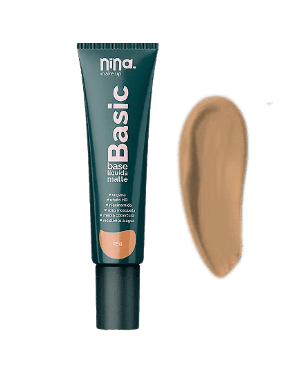 BASE LIQUIDA MATTE BASIC COR 3 NINA MAKEUP