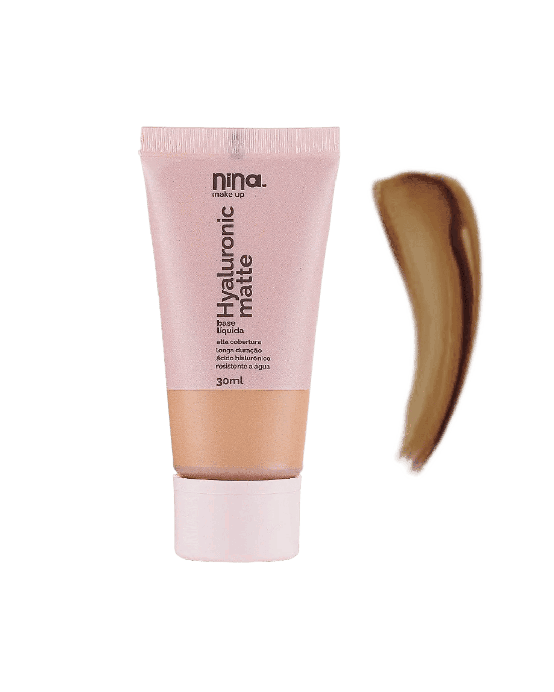 BASE LIQUIDA HYALURONIC MATTE COR 4 NINA MAKEUP