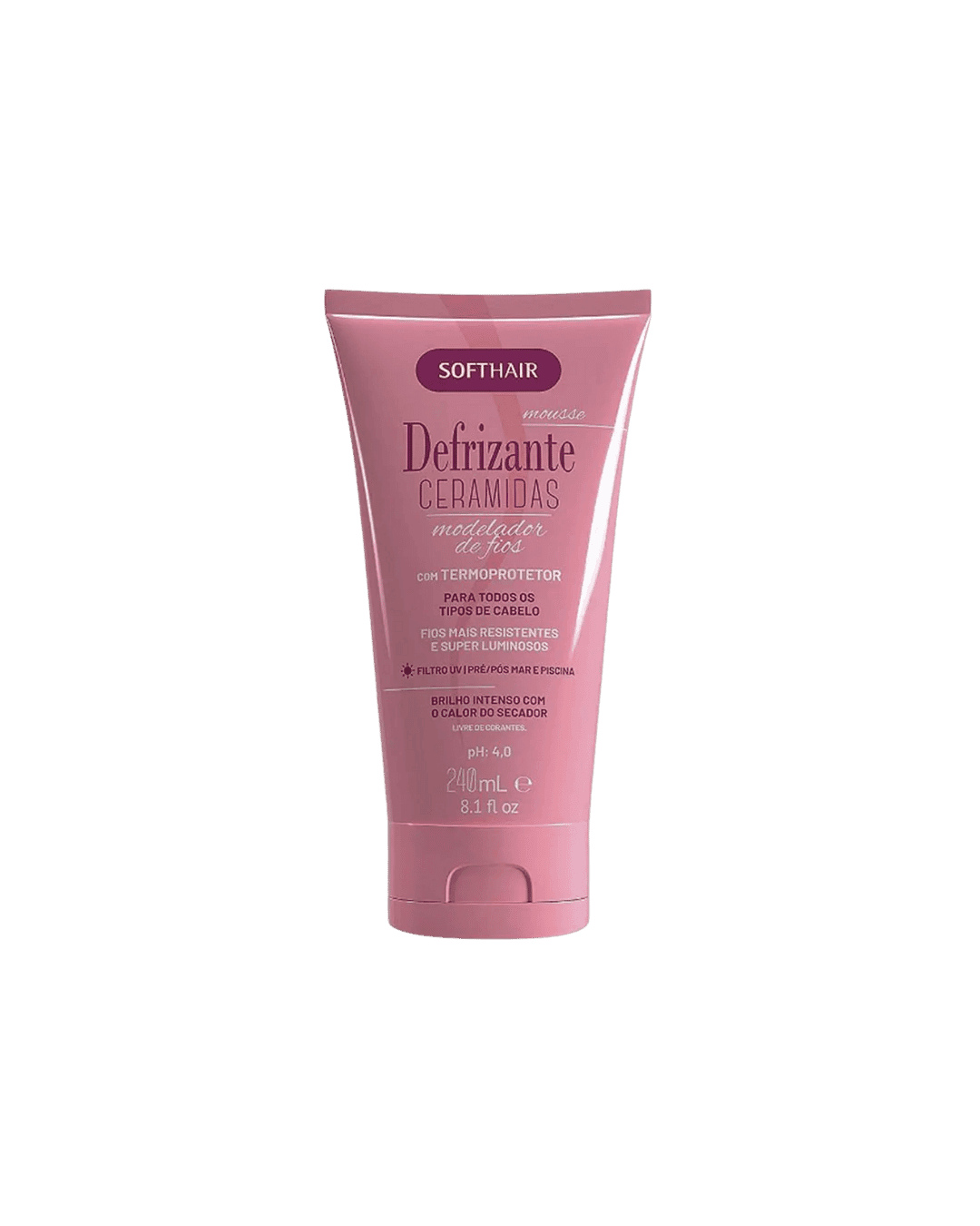 DEFRIZANTE MOUSSE CERAMIDAS 240ML SOFTHAIR