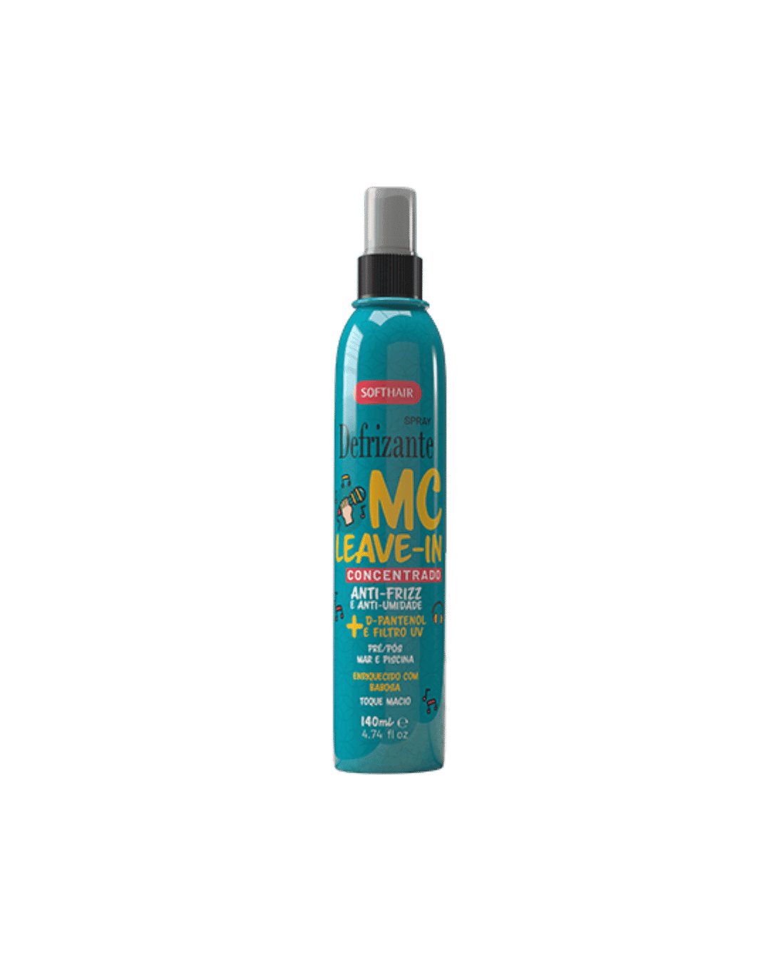 DEFRIZANTE SPRAY LEAVE-IN ANTI-FRIZZ  UMIDADE 140ML SOFTHAIR