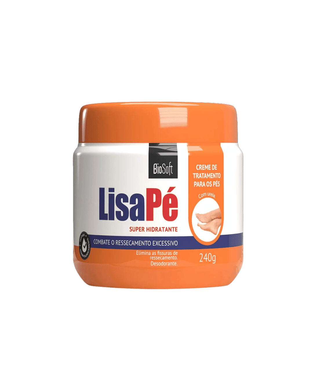 CREME LISA PARA PES RESSECADOS BIOSOFT 240GR SOFTHAIR