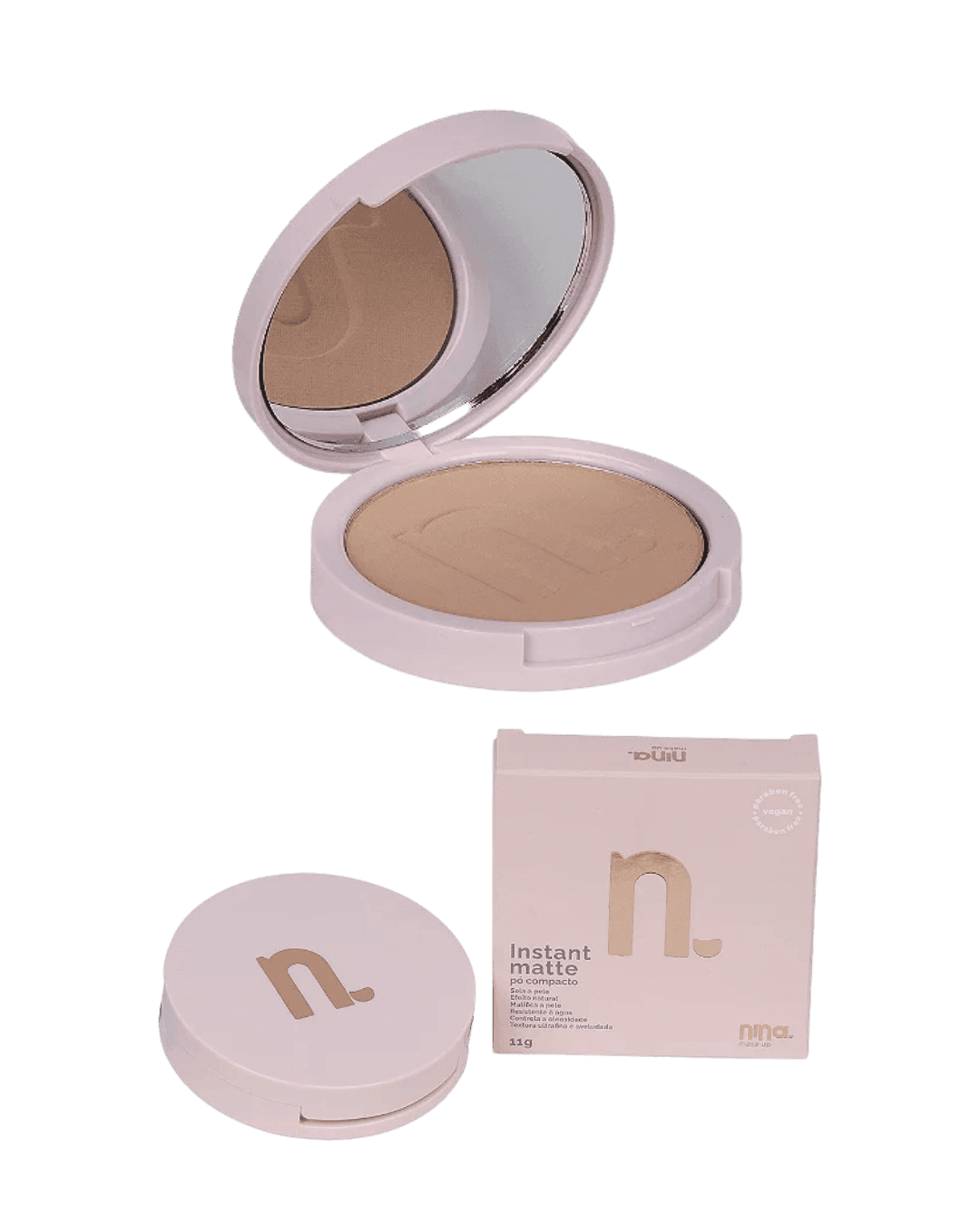PO COMPACTO INSTANT MATTE COR 5 NINA MAKEUP