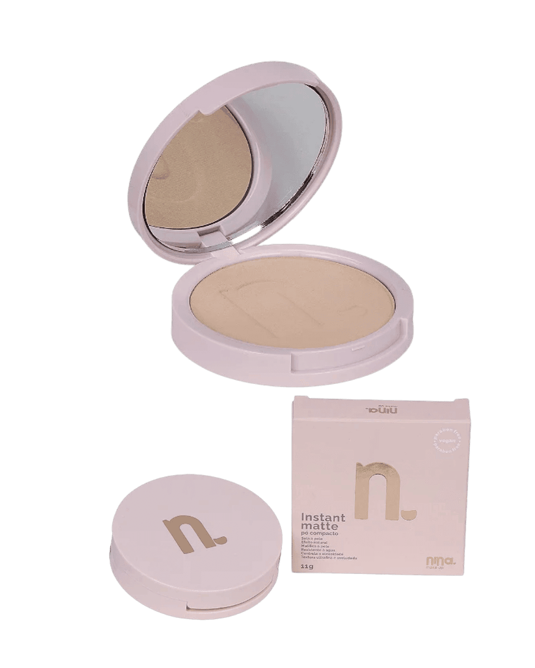 PO COMPACTO INSTANT MATTE COR 3 NINA MAKEUP