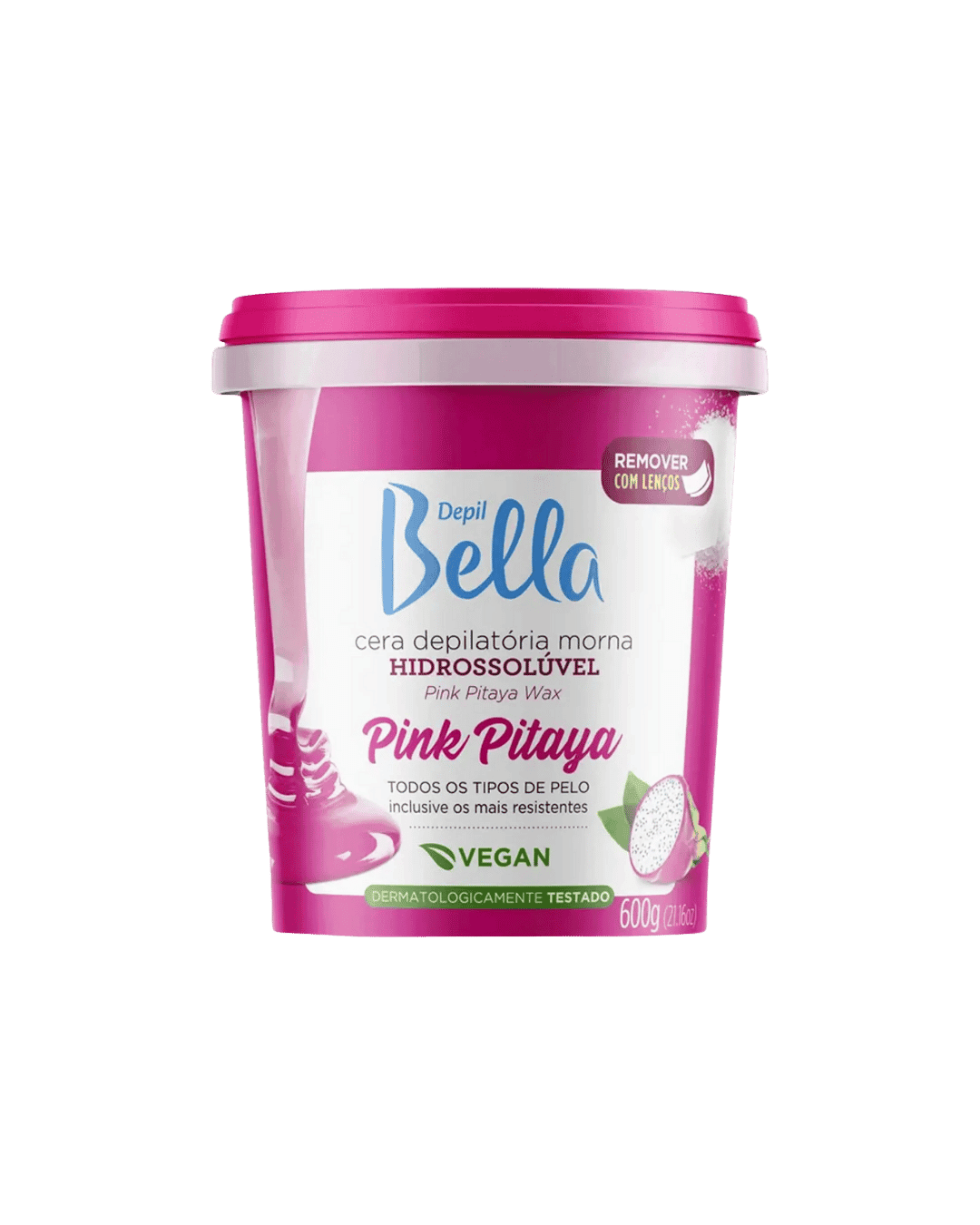 CERA DEPILATORIA HIDROSSOLUVEL PINK 600G DEPILBELLA