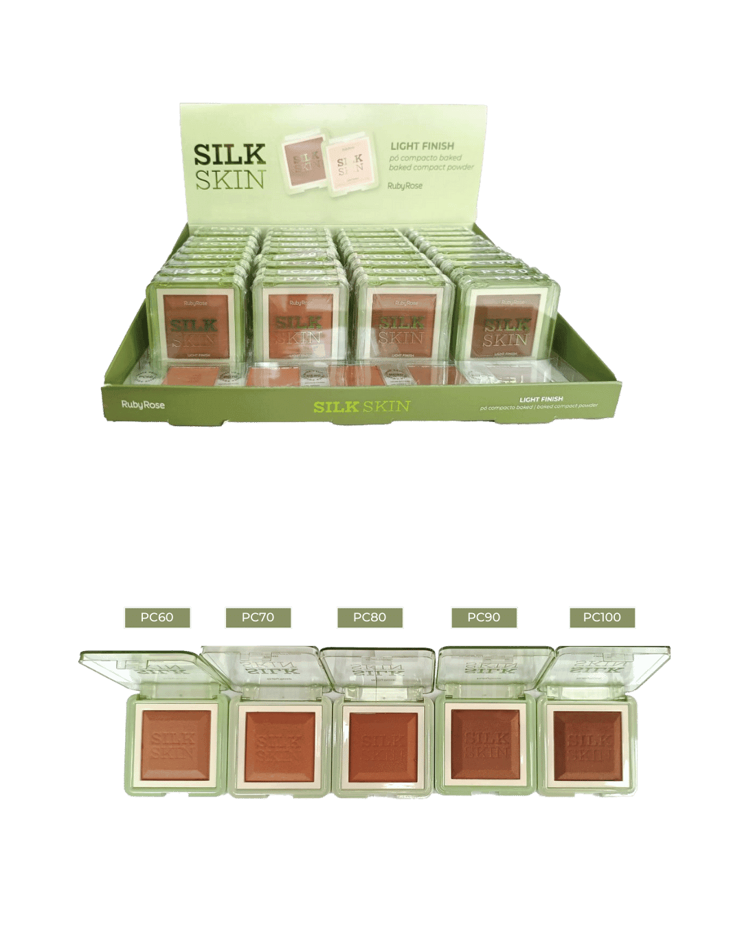 HB M403-G2 PO COMPACTO BAKED SILK SKIN RUBY ROSE  CX/36
