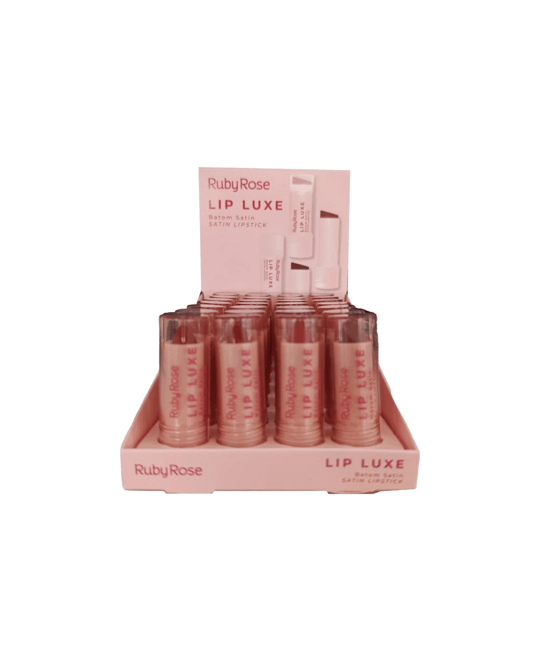 HB L6000-G1 BATOM SATIN LIP LUXE LINHA ROSA RUBY ROSE CX/24