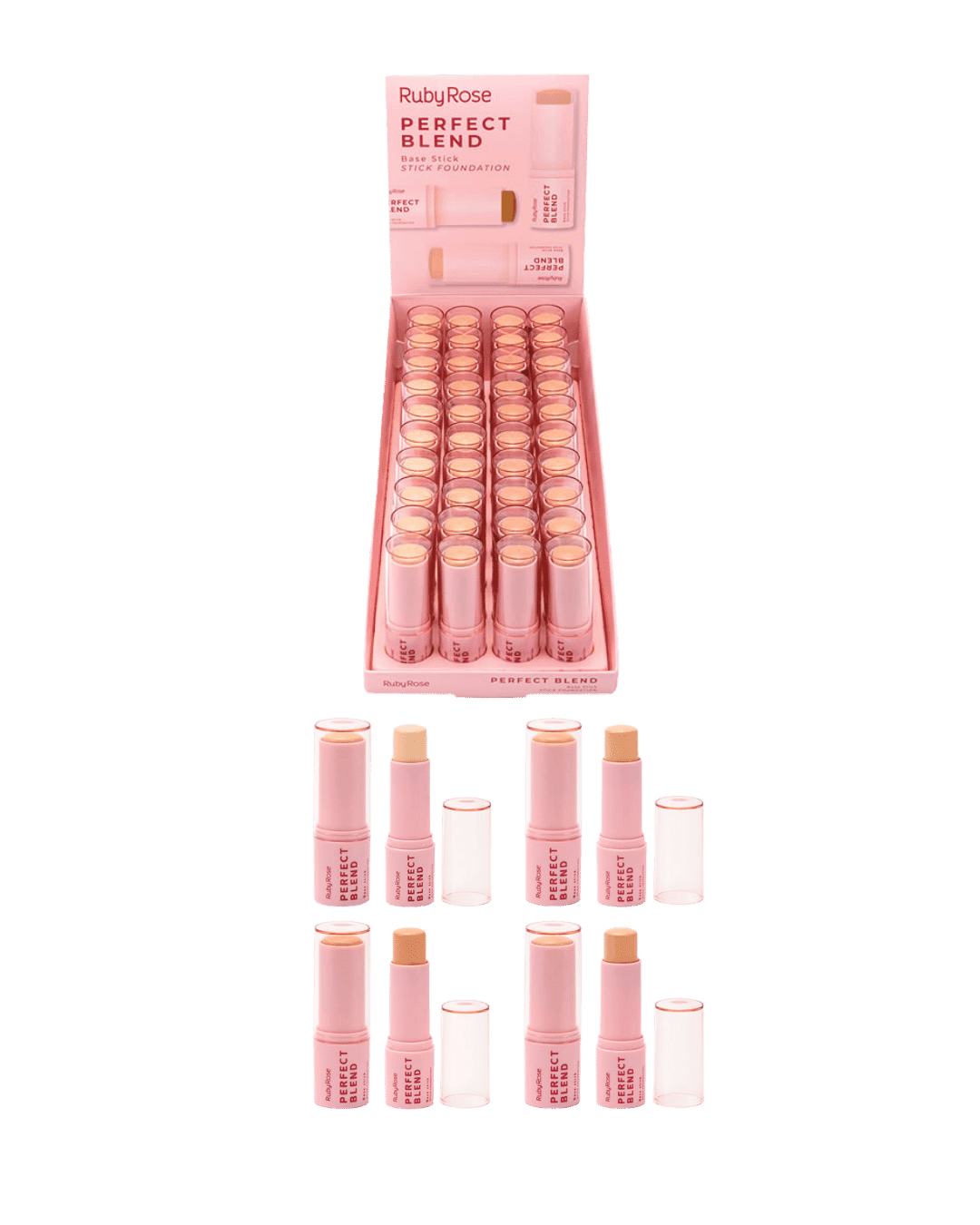 HB M300-G1 BASE STICK PERFECT BLEND L ROSA RUBY ROSE CX/36