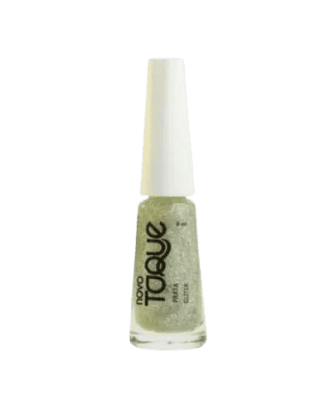 ESMALTE PRATA GLITER 8ML NOVO TOQUE PC/6
