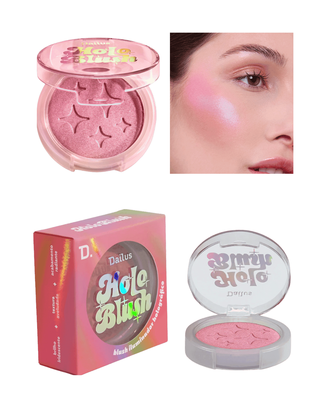 BLUSH ILUMINADOR DAILUS HOLO ROSE