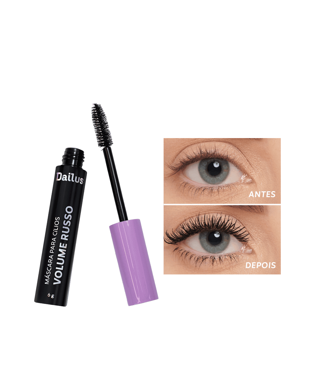 MASCARA DE CILIOS DAILUS VOLUME RUSSO
